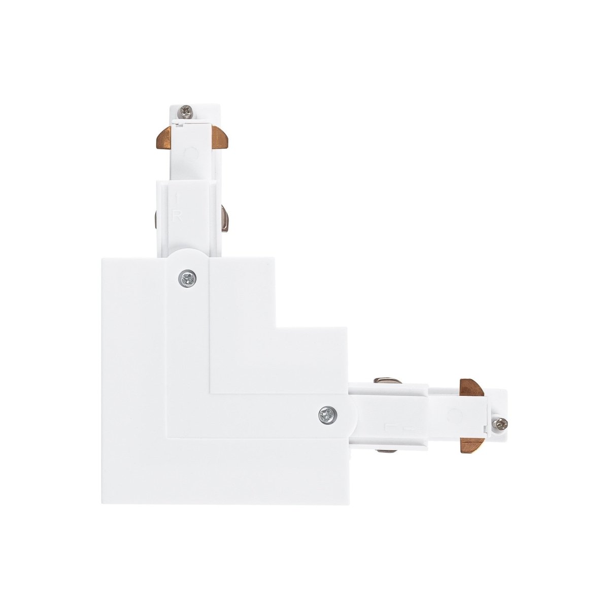 Unión rígida 90° para carril trifásico empotrable - DERECHA - DALI - Barcelona Led-Accesorios