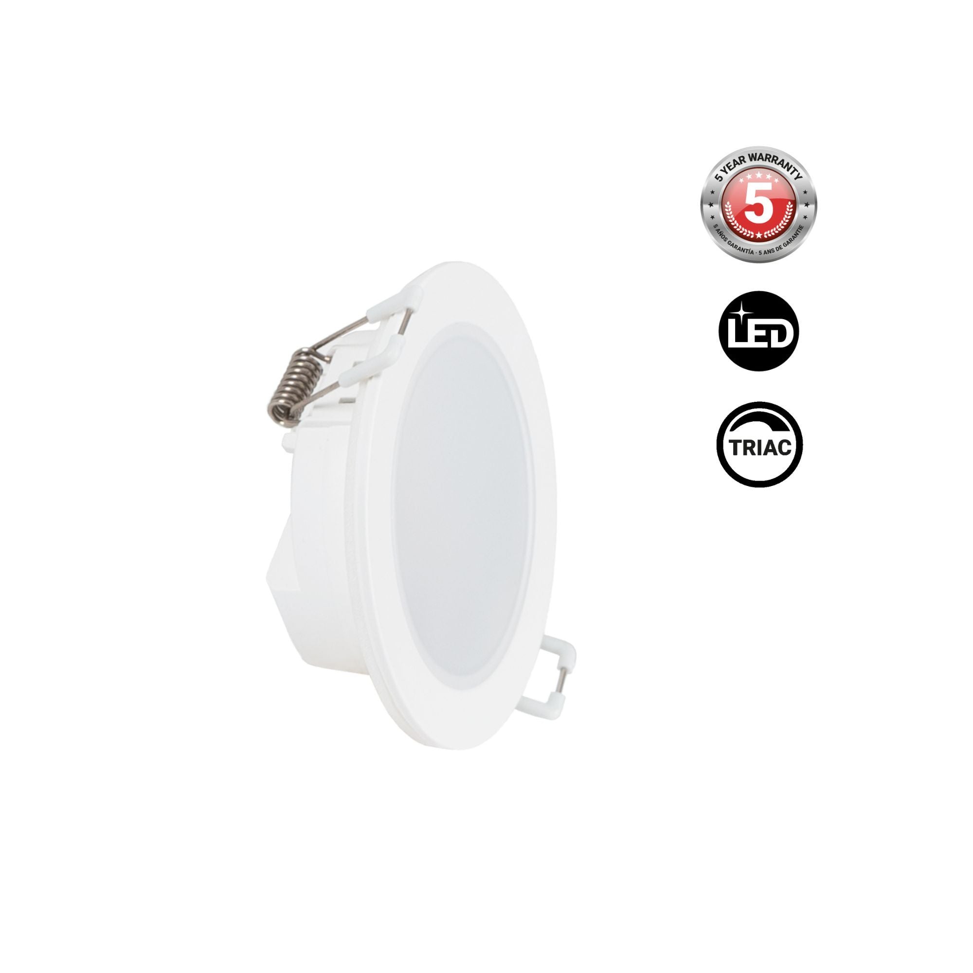 Downlight LED exterior 5W  - IP65 - TRIAC regulable - Aro intercambiable - Corte Ø68mm (26)