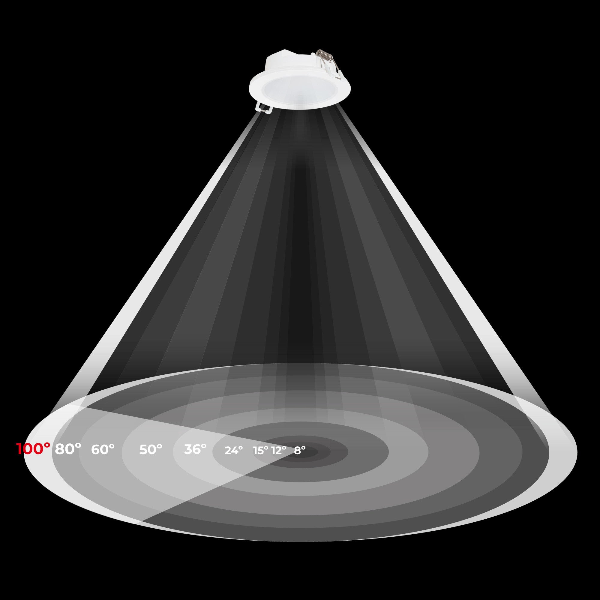 Downlight LED exterior 5W  - IP65 - TRIAC regulable - Aro intercambiable - Corte Ø68mm (24)