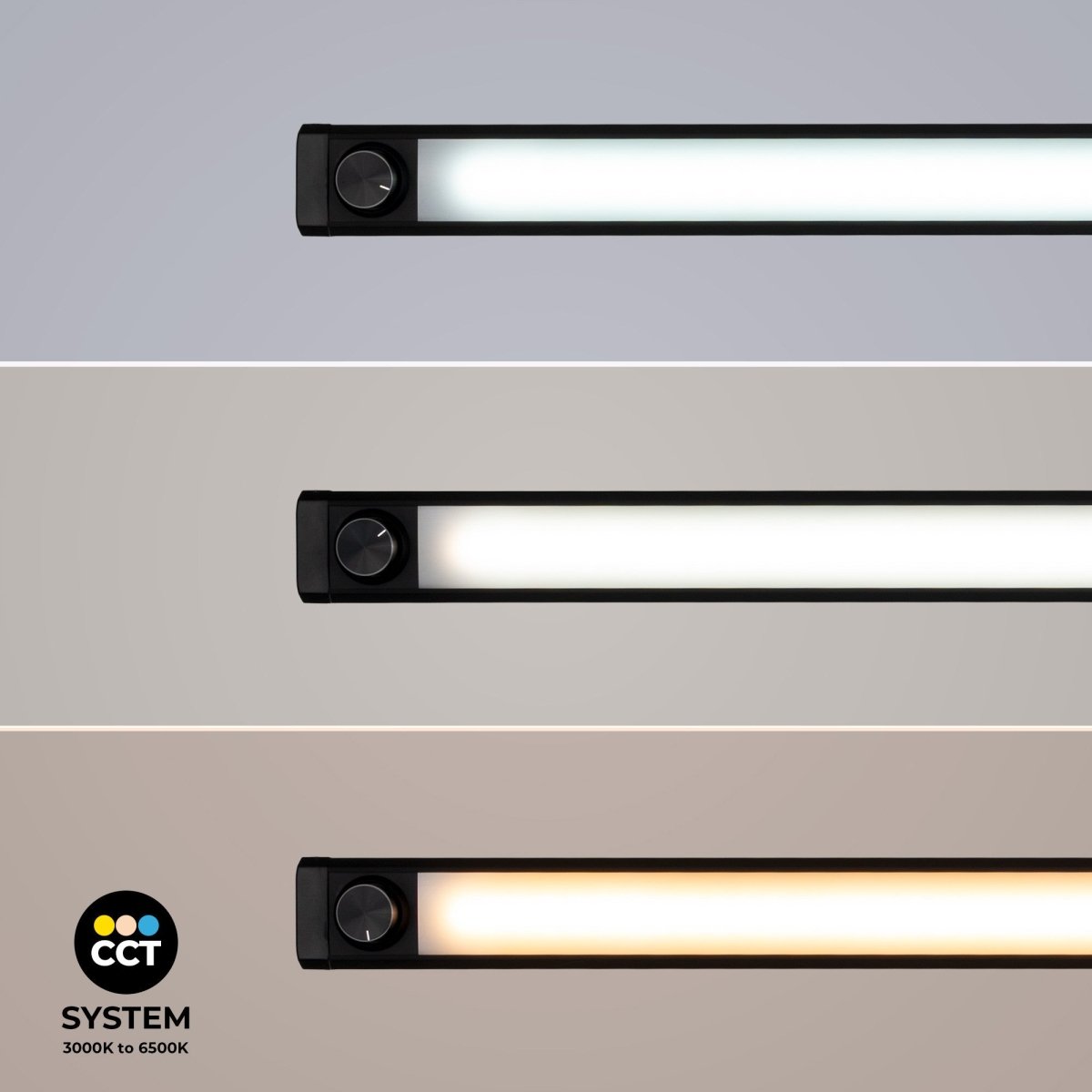 Regleta LED bajo mueble - 8W - CCT - Intensidad regulable - 60cm - Barcelona Led-