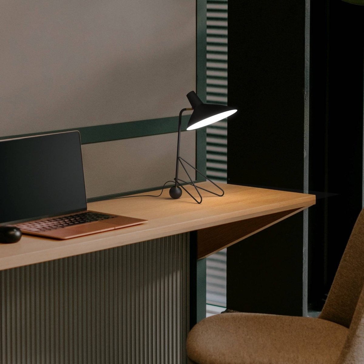 Lámpara de mesa trípode de diseño "PALMIRA" - E27 (28)