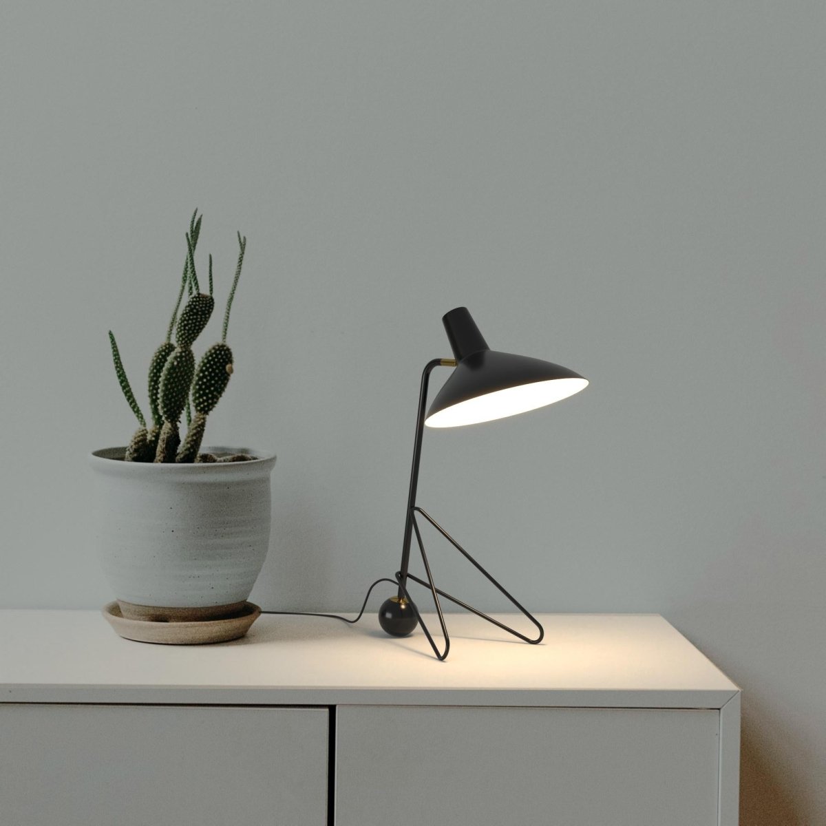 Lámpara de mesa trípode de diseño "PALMIRA" - E27 (30)