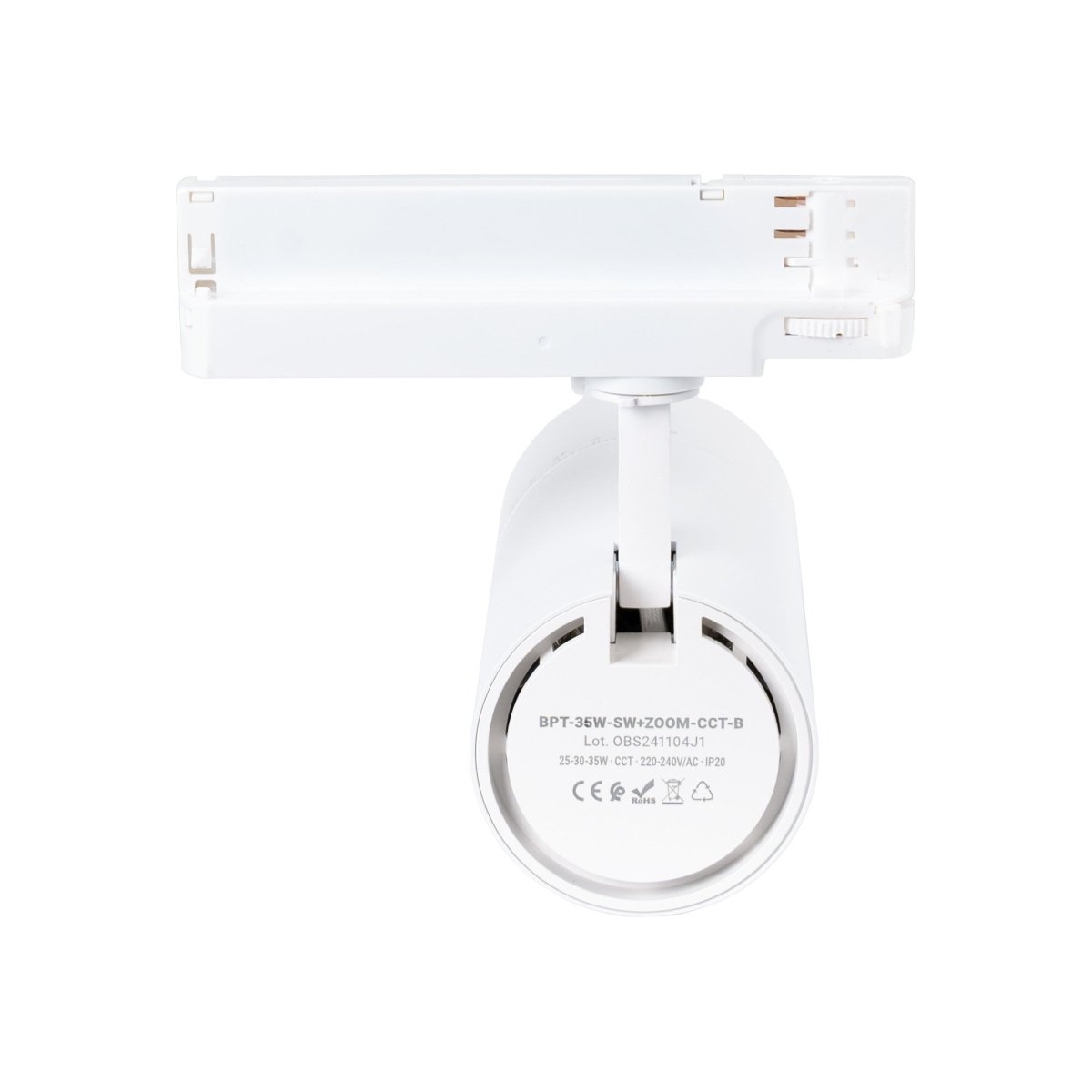 Proyector LED para carril trifásico - Potencia ajustable + ZOOM: 25W/30W/35W - CCT - Barcelona Led-