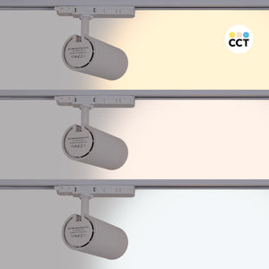 Proyector LED para carril trifásico - Potencia ajustable + ZOOM: 25W/30W/35W - CCT (20)