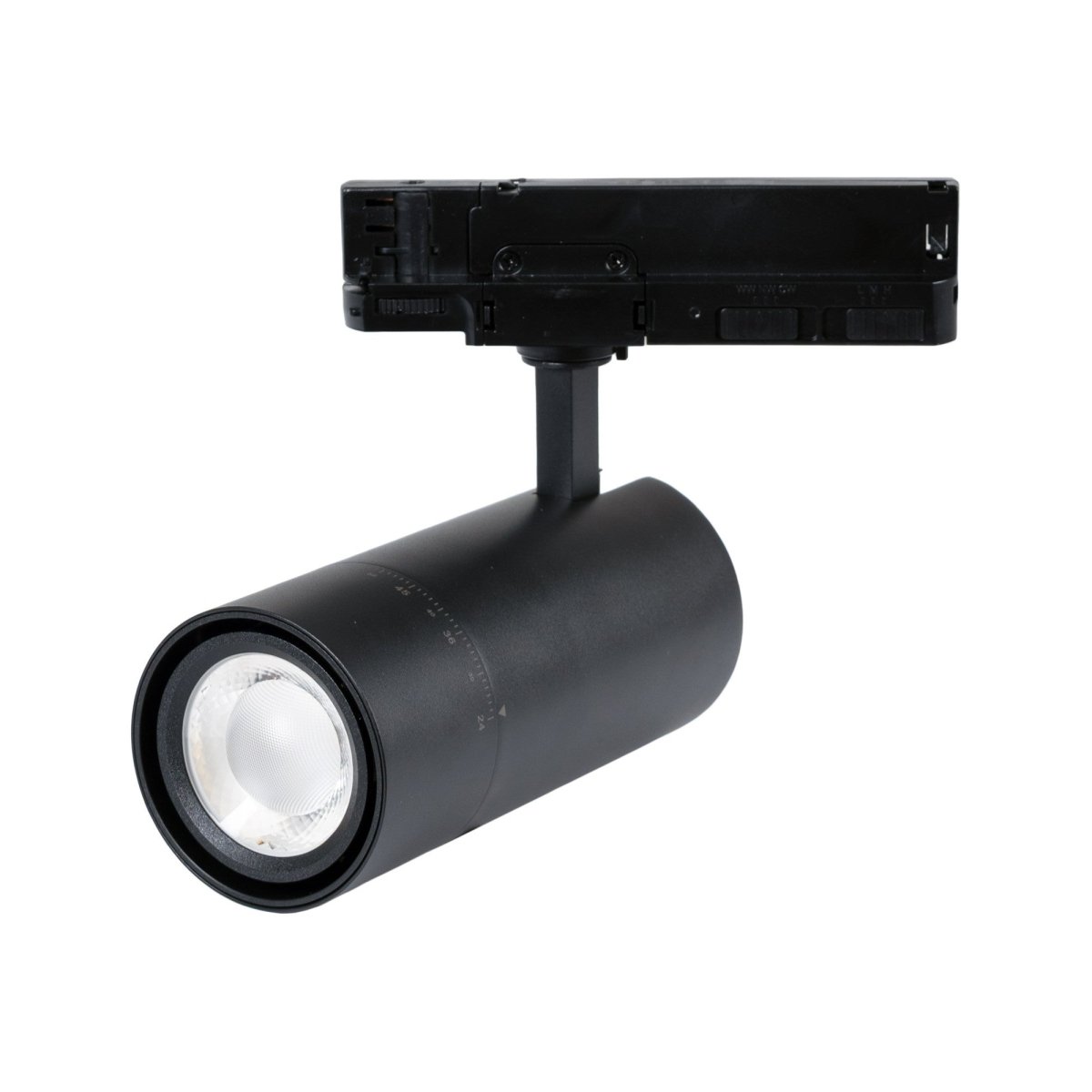 Proyector LED para carril trifásico - Potencia ajustable + ZOOM: 25W/30W/35W - CCT - Barcelona Led-