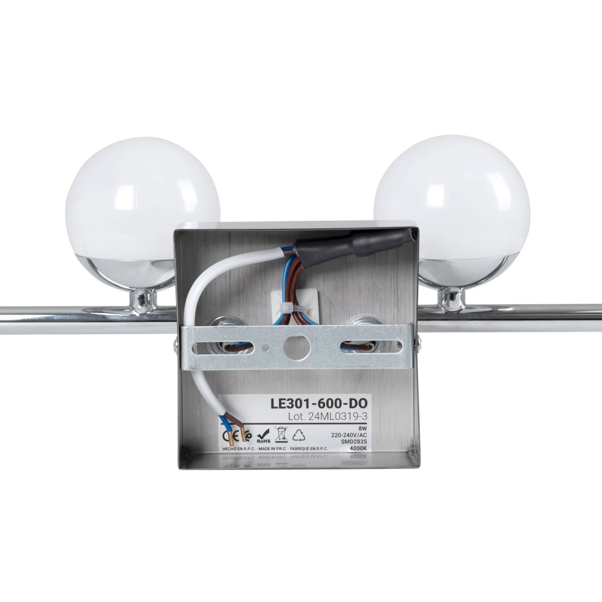 Aplique LED para baño - Esferas - 12W - 4000K - Barcelona Led-Decoración
