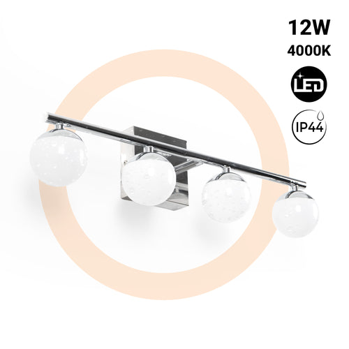 LED Wall Sconce for Bathroom - Spheres - 12W - 4000K