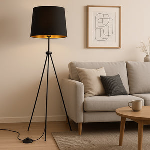 Lámpara de pie vintage "KAPPEN" con Trípode (1)