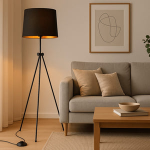 Lámpara de pie vintage "KAPPEN" con Trípode (5)