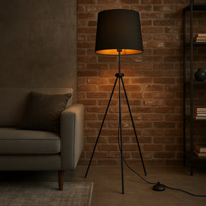 Lámpara de pie vintage "KAPPEN" con Trípode (6)