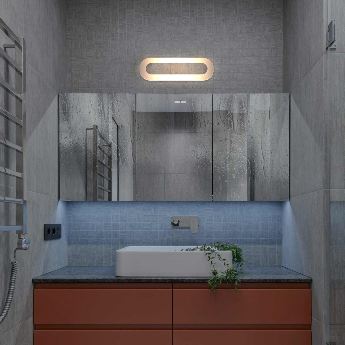 Aplique de pared para baño - 8W - 36 cm - 4000K - Barcelona Led-Decoración