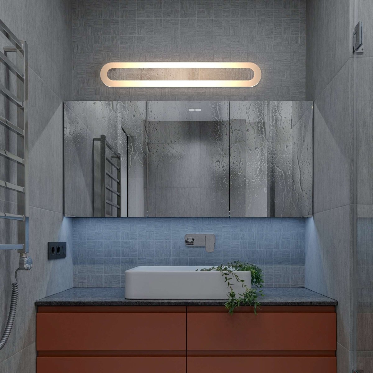Aplique de pared para baño - 10W - 60 cm - 4000K - Barcelona Led-Decoración