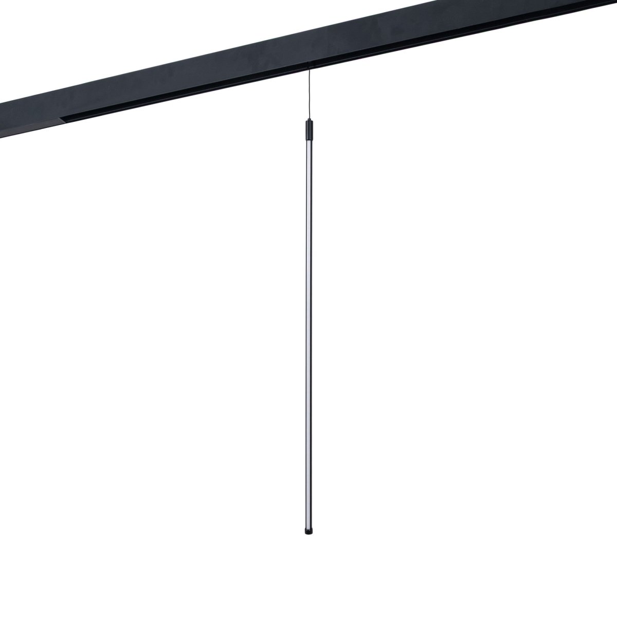 Lámpara colgante LED vertical para carril magnético - 48V - 15W - 2800K - Negra - Barcelona Led-