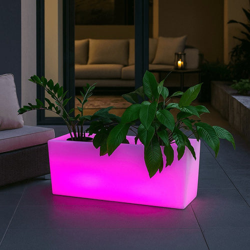 RGBW Rechargeable RGBW LED Planter - 12W - IP67