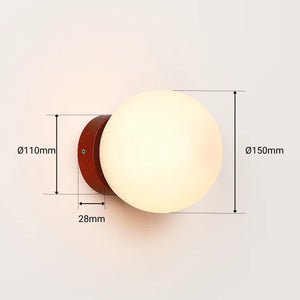 Aplique de pared bola cristal "Rober" (34)