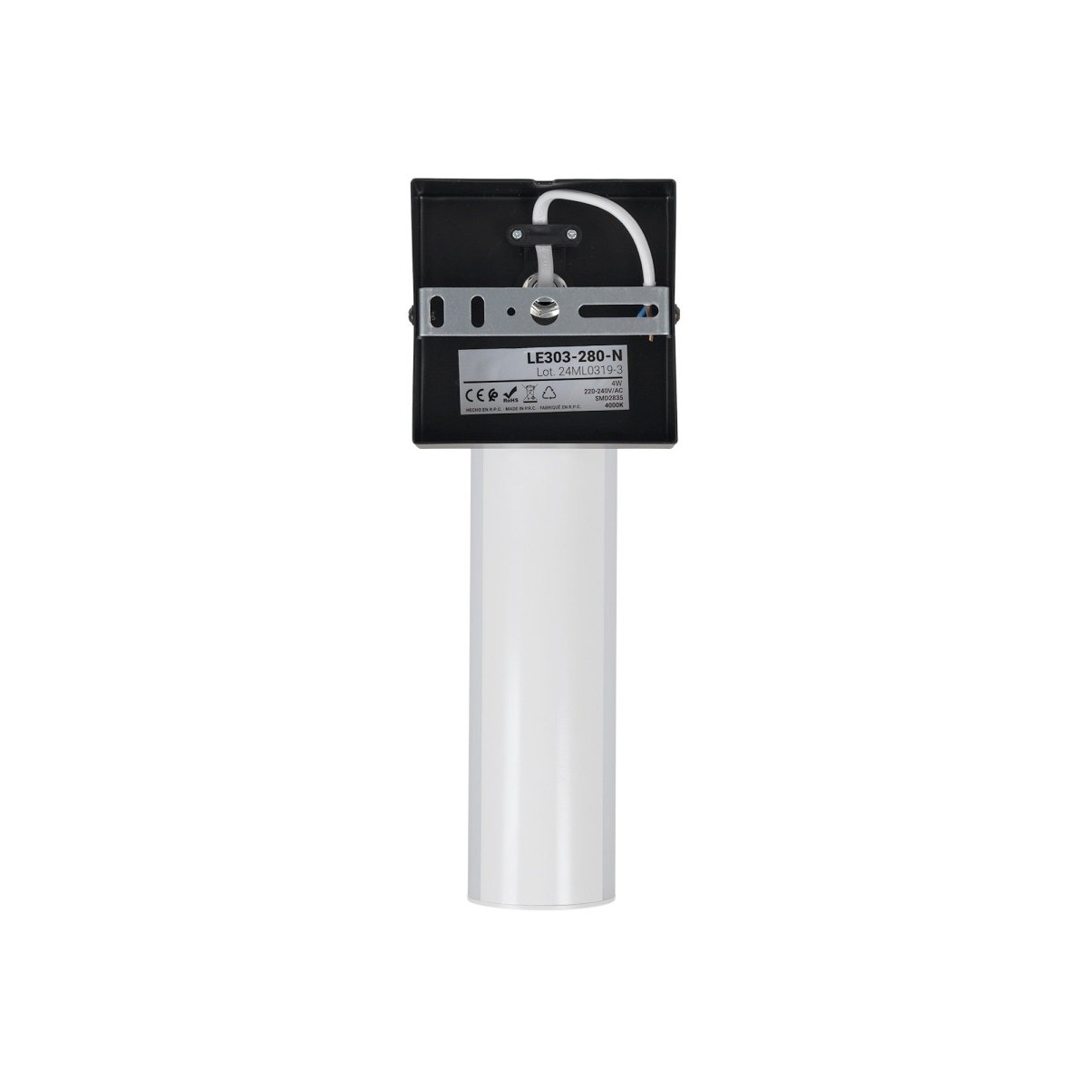 Aplique LED tubular para baño - 4W - 320lm - IP44 - Barcelona Led-