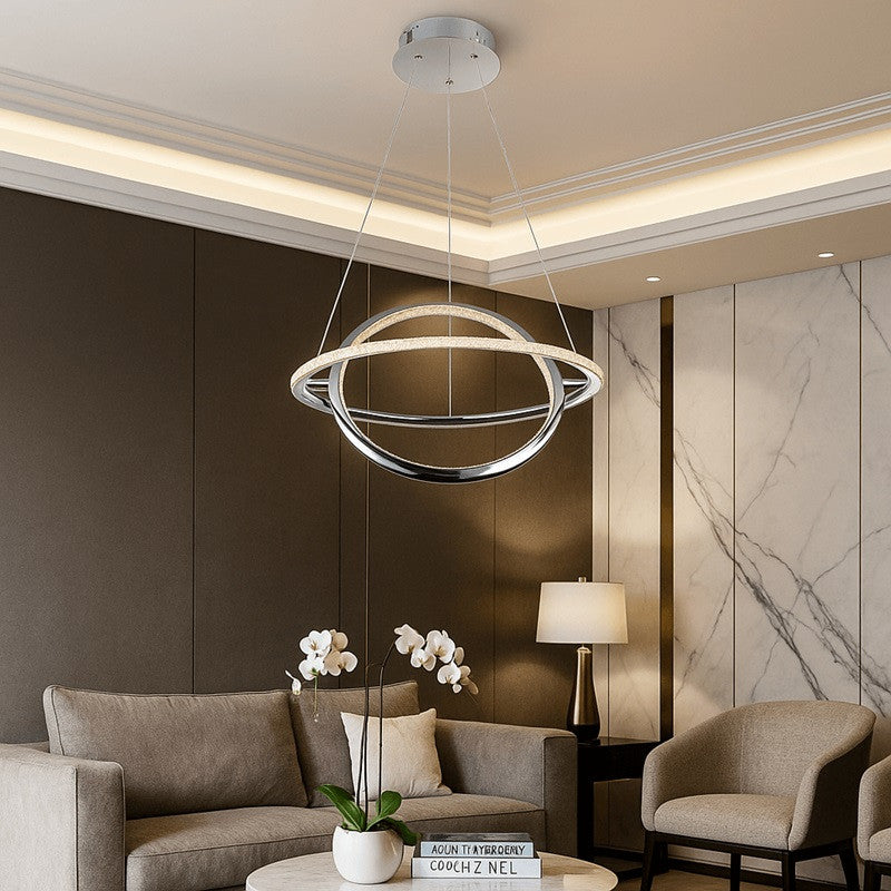 Lámpara colgante LED "SIRKLER" 28W efecto cuarzo (4)