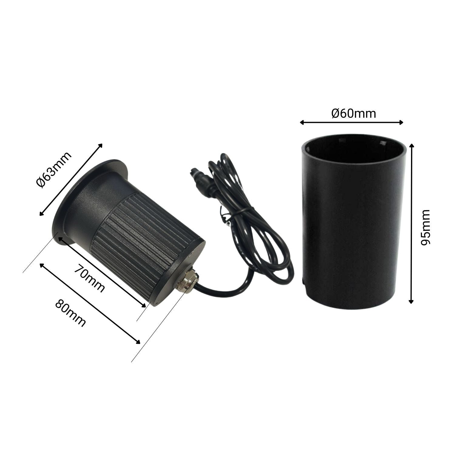 Foco exterior empotrable suelo RGB - 12V DC -9W - IP67 (9)