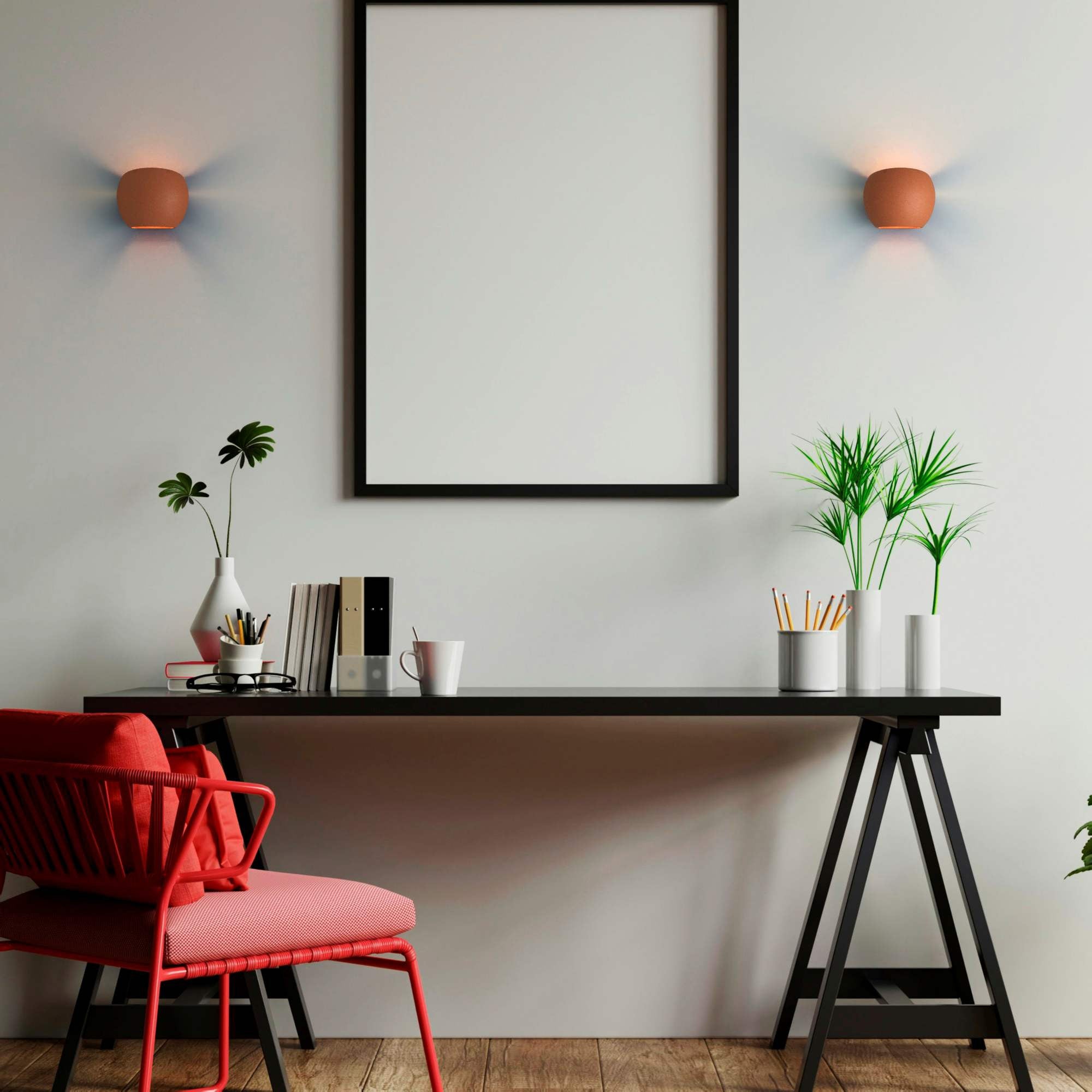 Aplique de pared concreto "Ball" - Up & down - 1 x G9 (21)