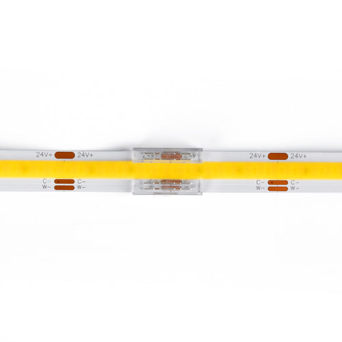 LED COB strip-to-strip connector - monochrome/CCT/RGB - 10mm - IP20