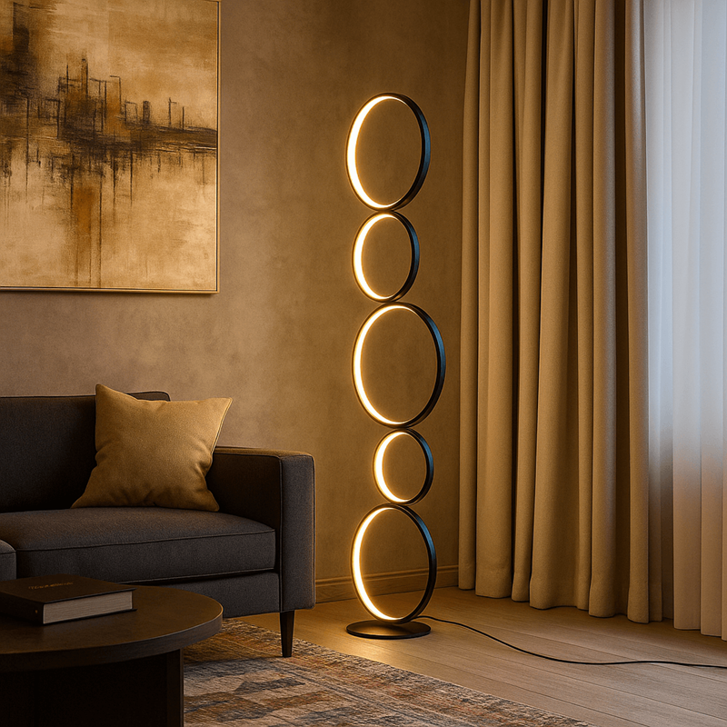 Lámpara de pie LED de aluminio "NATALIE" - 30W - Luz cálida (16)