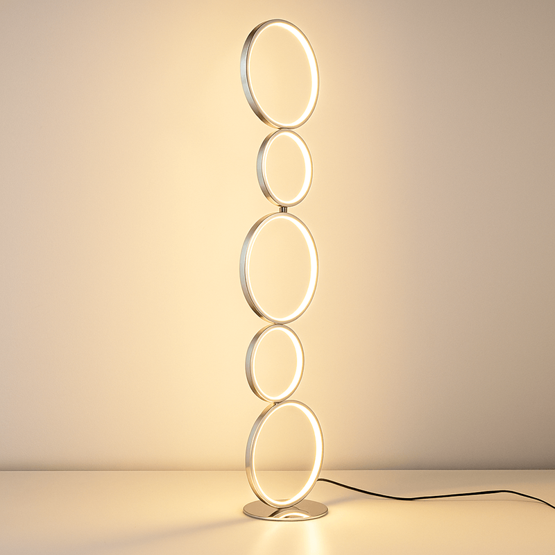 Lámpara de pie LED de aluminio "NATALIE" - 30W - Luz cálida (18)