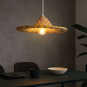 Lámpara colgante de bamboo "DIDO" (11)