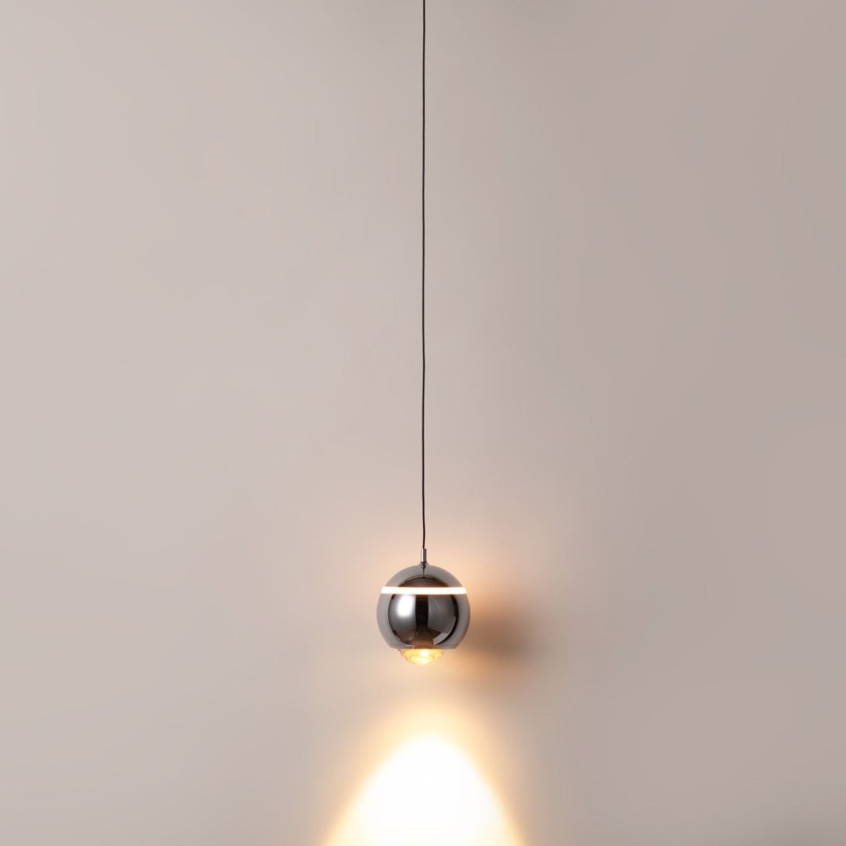Lámpara colgante LED para carril magnético 48V "JADE"- Ø10 - 7W - 2700K - Chip OSRAM - Barcelona Led-