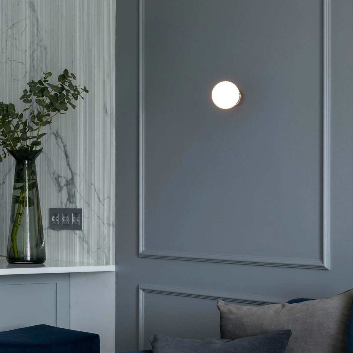 Aplique de pared bola cristal "Rober" - Barcelona Led-Decoración