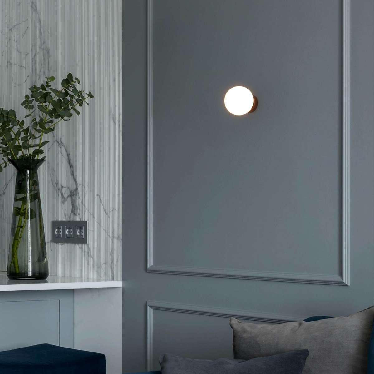 Aplique de pared bola cristal "Rober" - Barcelona Led-Decoración