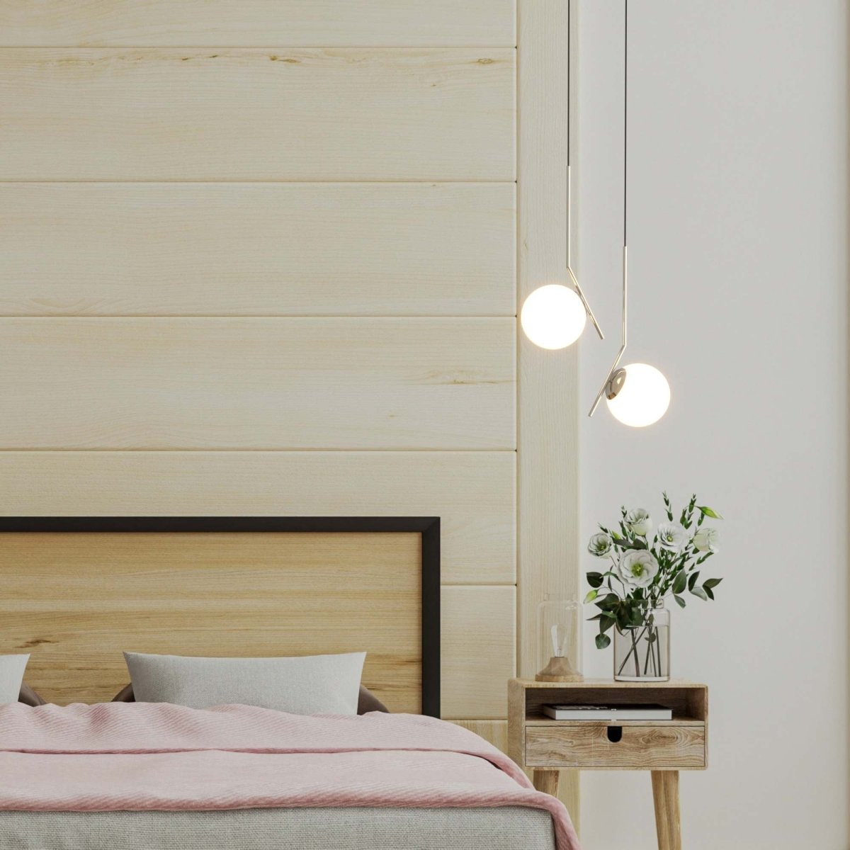 Lámpara colgante bola cristal "HERMI" - E27 - Barcelona Led-Decoración