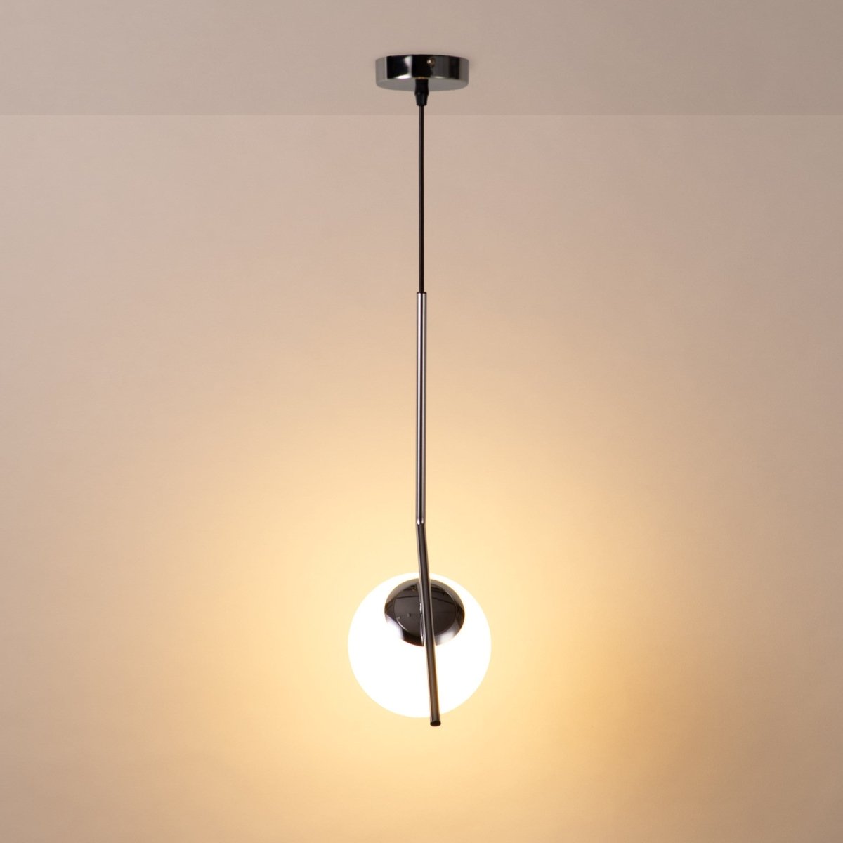 Lámpara colgante bola cristal "HERMI" - E27 - Barcelona Led-Decoración