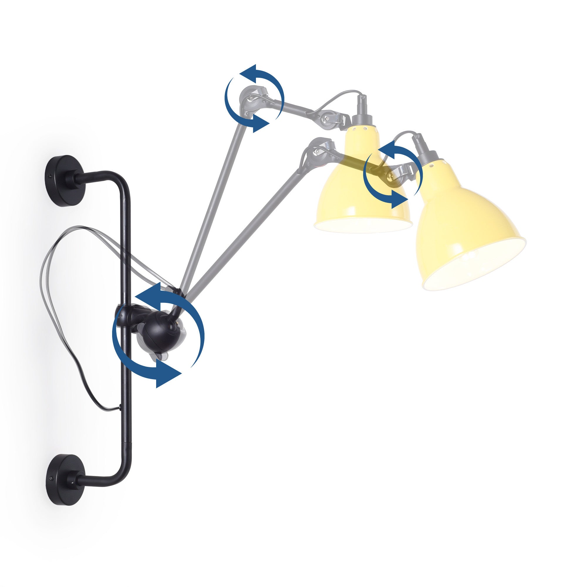 Aplique de pared articulado "RUBY 210" - E27 (4)