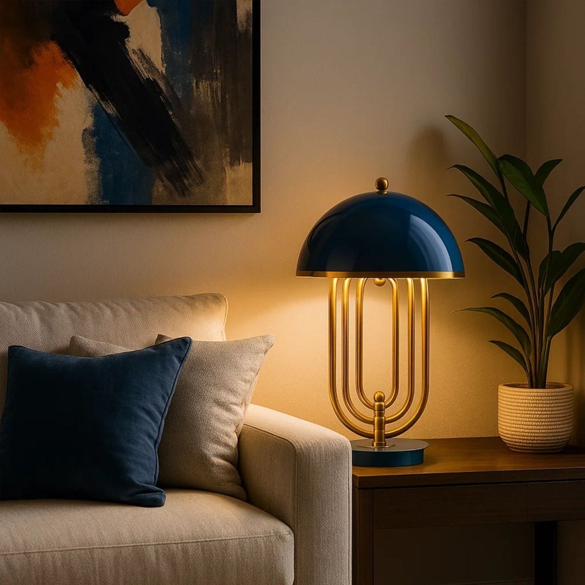 Lámpara de mesa de diseño "Lindsay" - Barcelona Led-Decoración