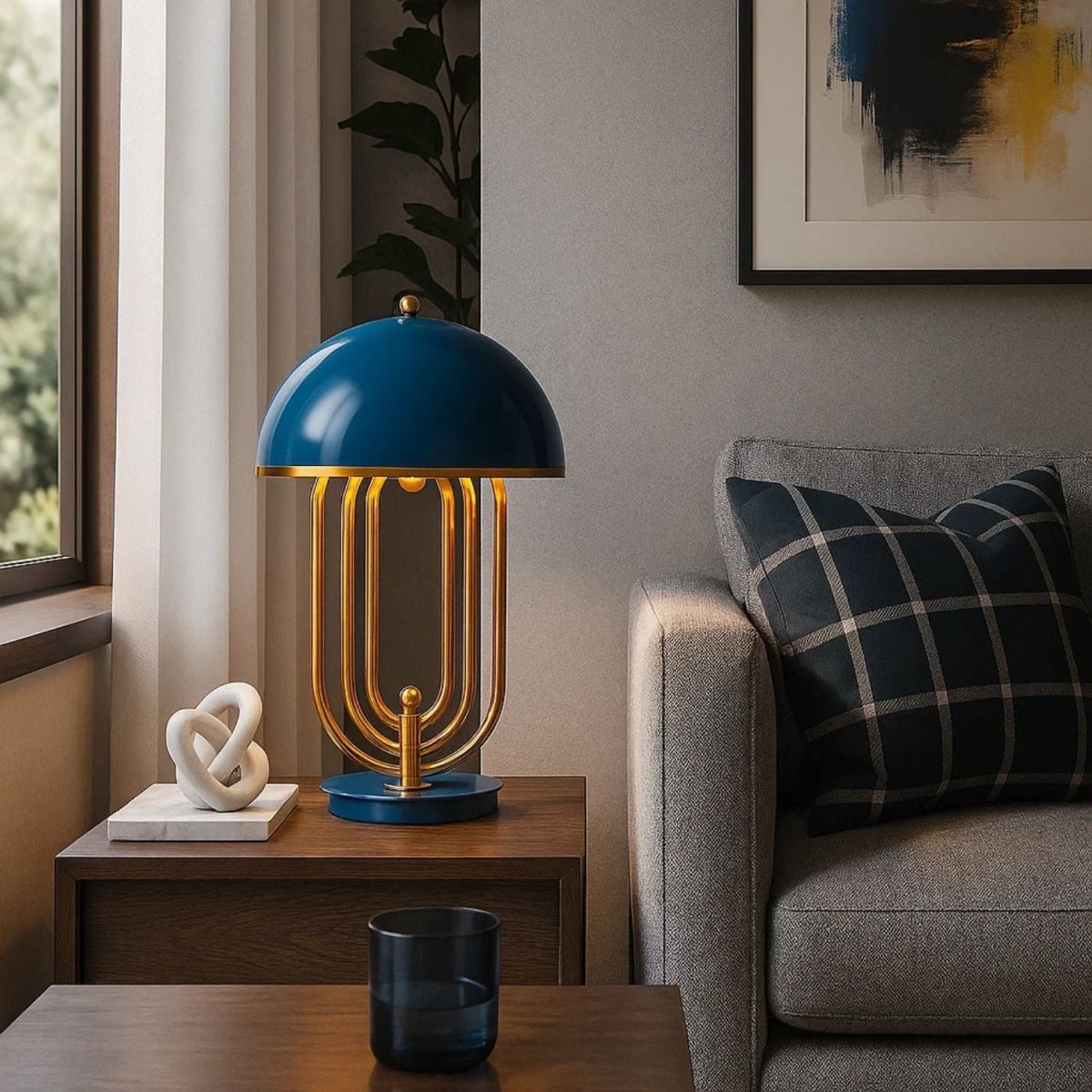 Lámpara de mesa de diseño "Lindsay" - Barcelona Led-Decoración