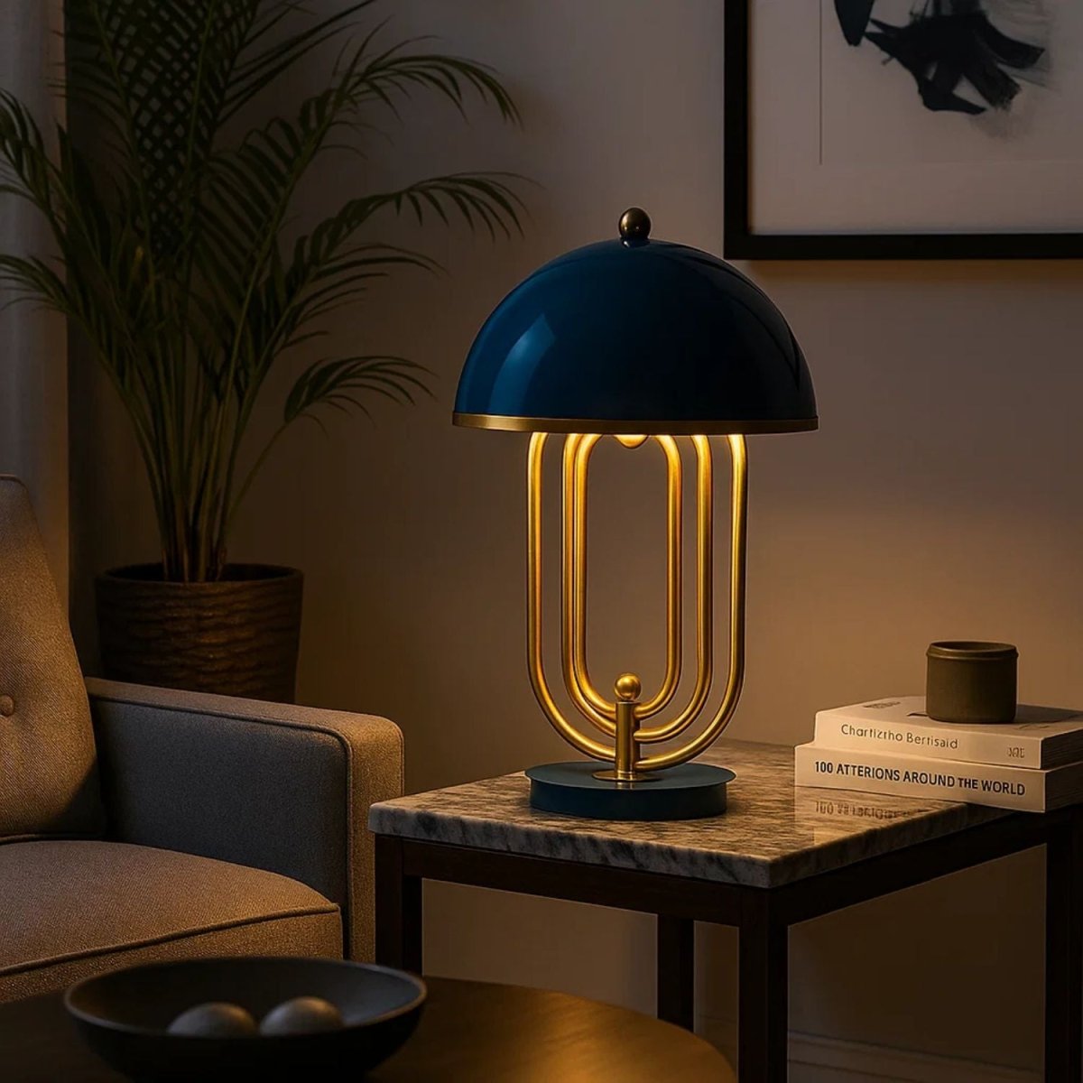 Lámpara de mesa de diseño "Lindsay" - Barcelona Led-Decoración