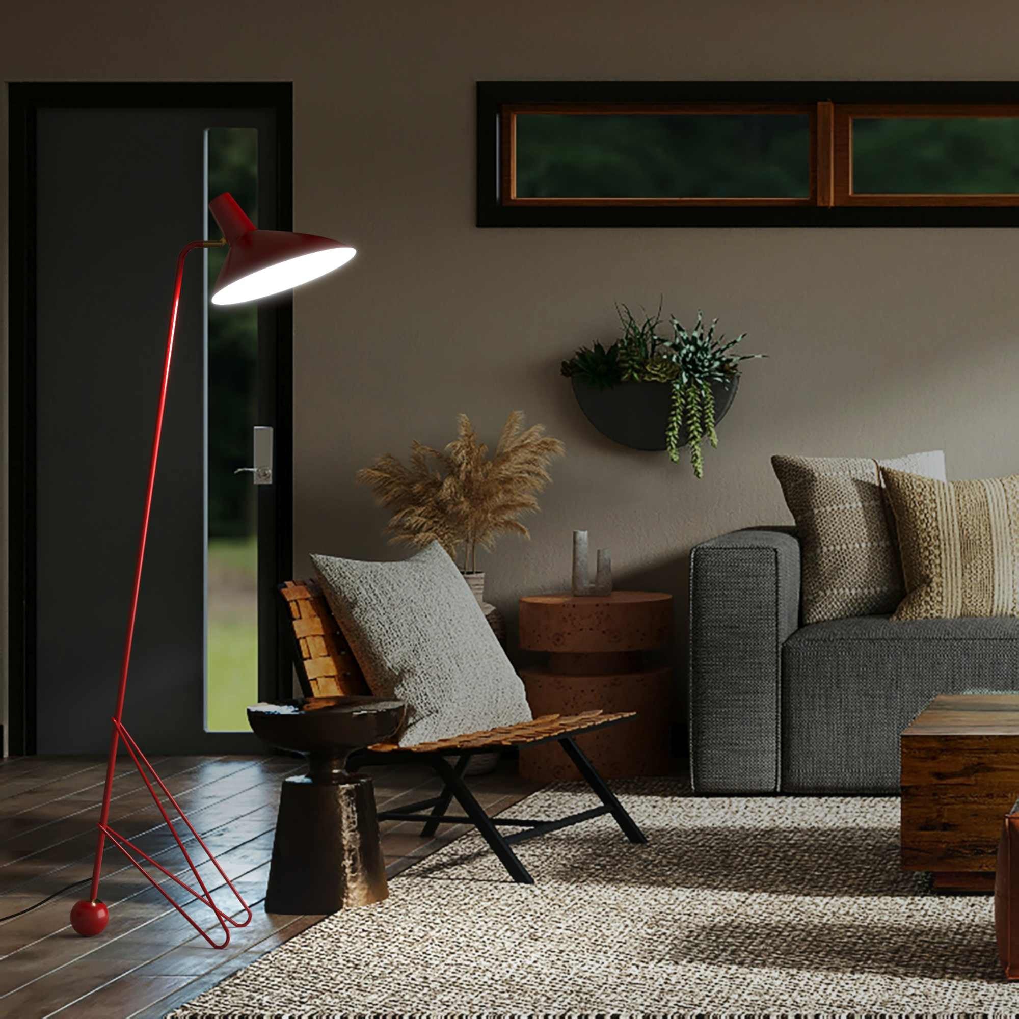 Lámpara de pie trípode de diseño "FIORELLA" - E27 (1)