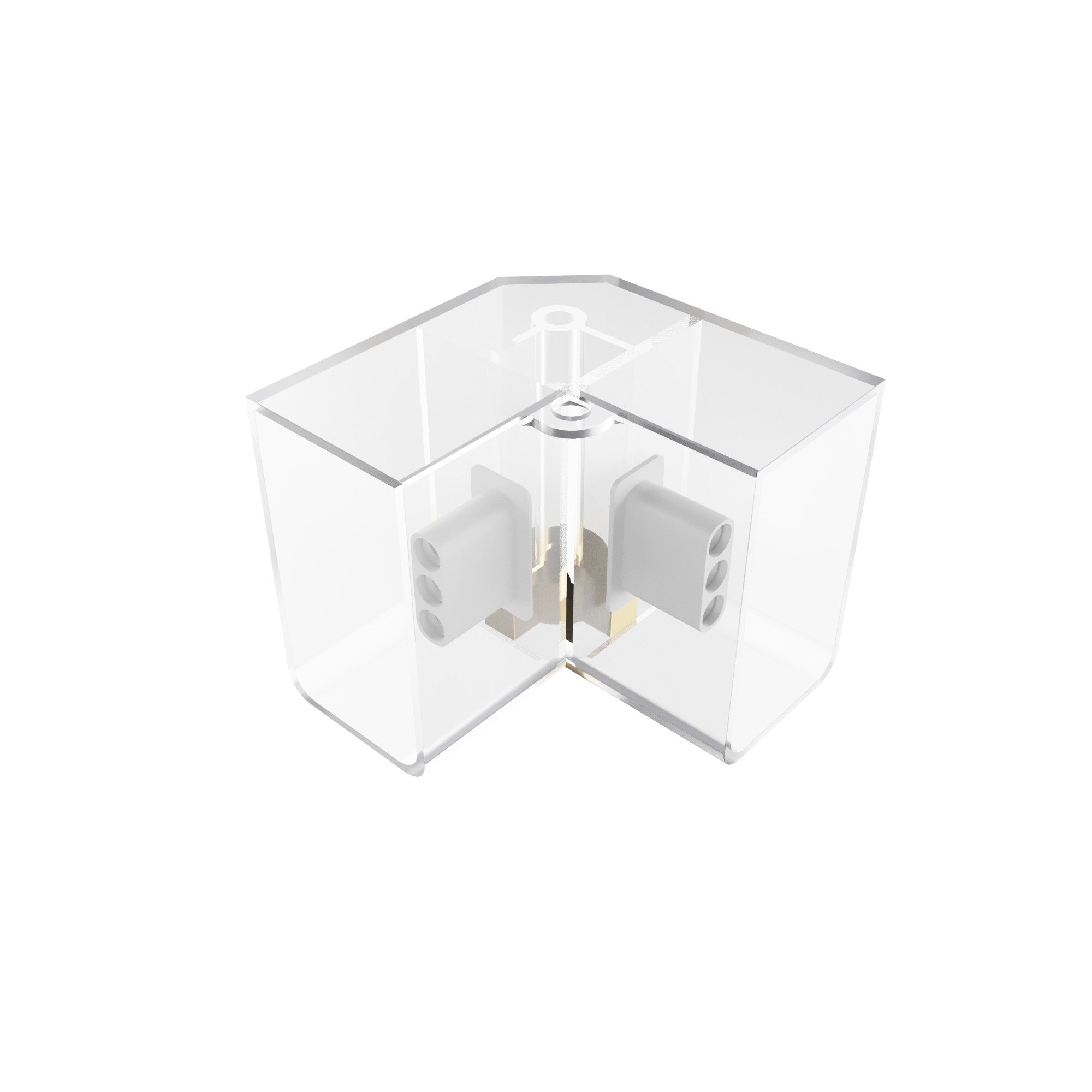 Conector en V para hexágono - 90° - 2,2 cm (2)