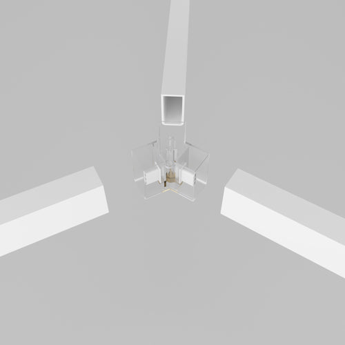 Conector en Y para hexágono - 2,2 cm