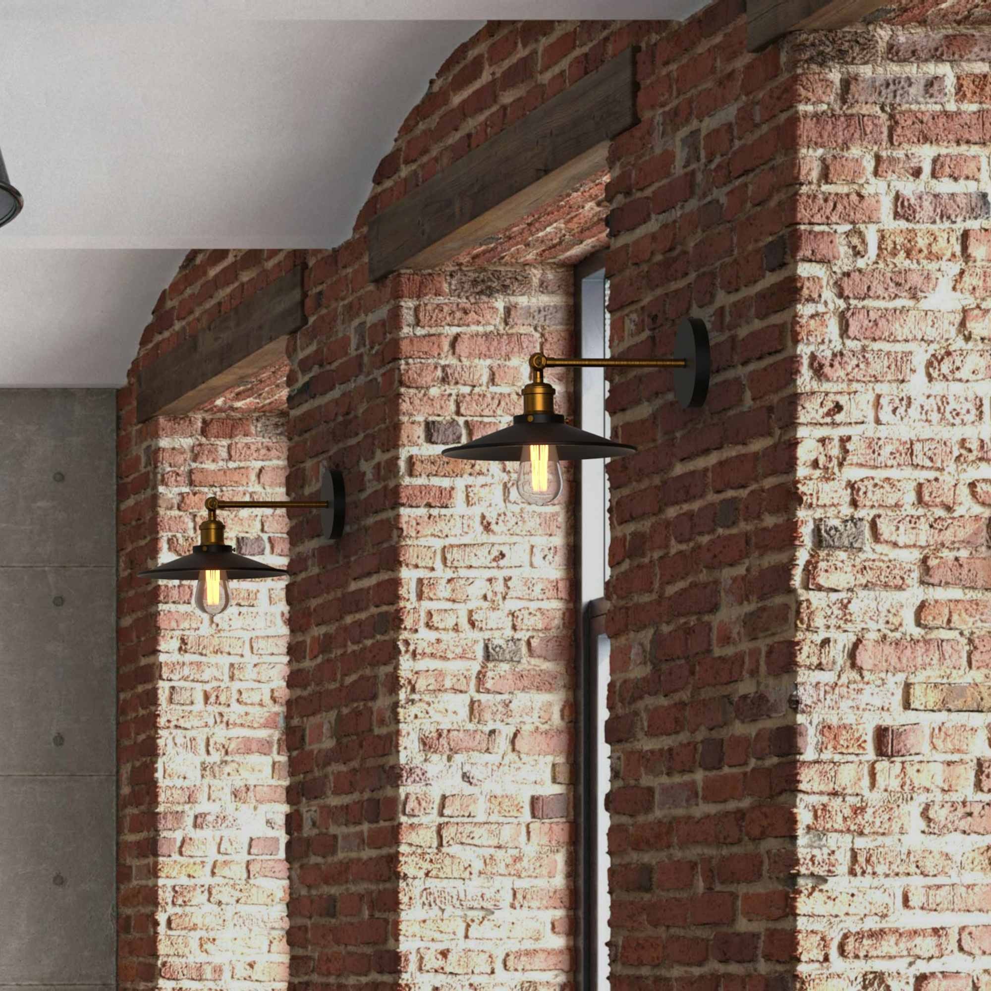 Aplique de pared retro "CLOCK WORK" - E27 (2)