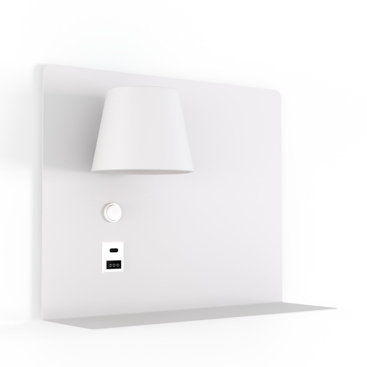 Aplique de pared para lectura con puerto USB y USBC "BASKOP" - 6W - Izquierda y Derecha - Barcelona Led-Decoración