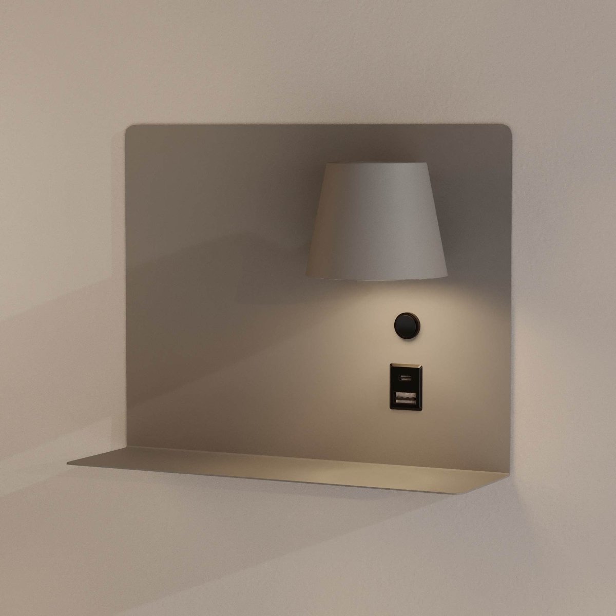 Aplique de pared para lectura con puerto USB y USBC "BASKOP" - 6W - Izquierda y Derecha - Barcelona Led-Decoración