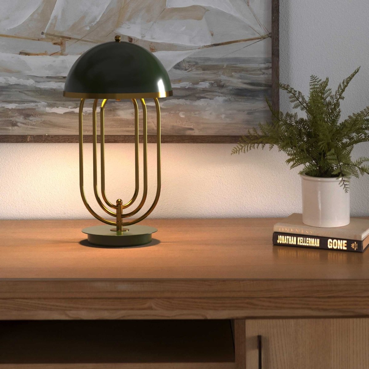 Lámpara de mesa de diseño "Lindsay" - Barcelona Led-Decoración