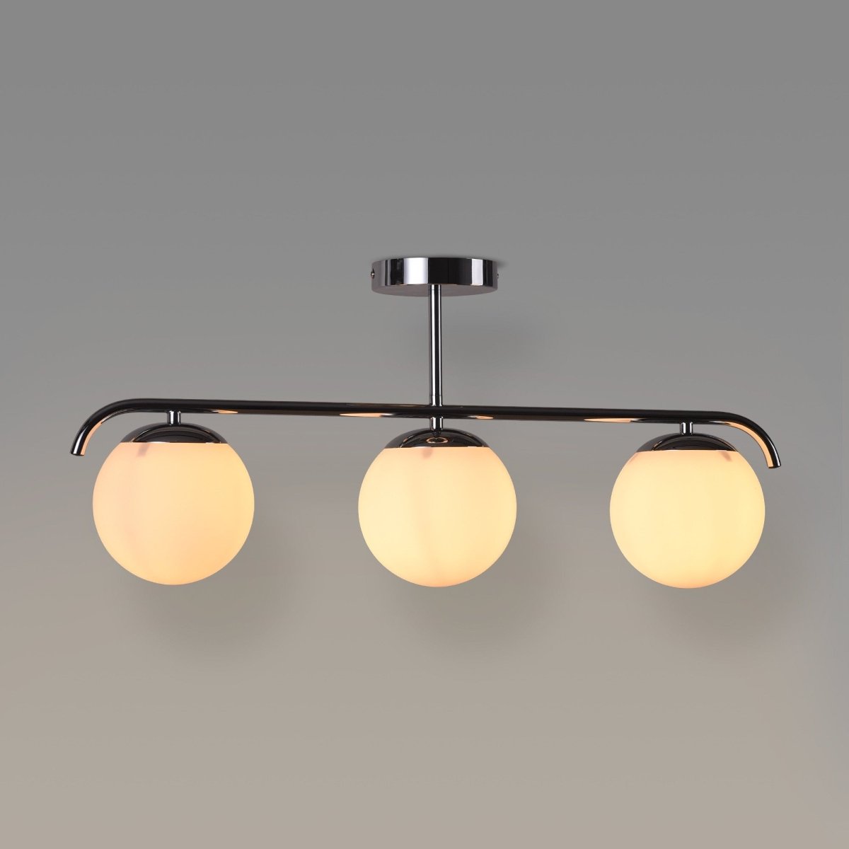 Lámpara de techo triple bolas cristal "TALÍ" - 3xE27 - Barcelona Led-Decoración