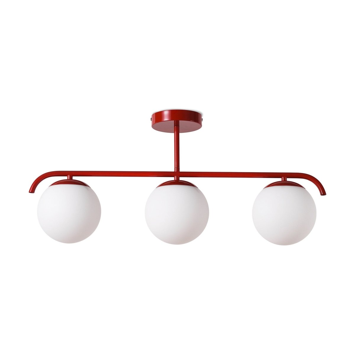 Lámpara de techo triple bolas cristal "TALÍ" - 3xE27 - Barcelona Led-Decoración