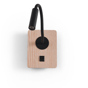 Aplique de pared flexible para lectura "LONDON" - Chip CREE - 3W - USB+USBC (8)