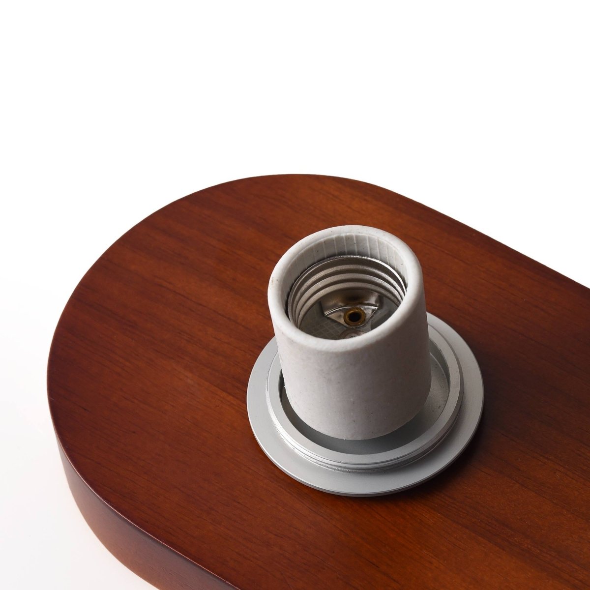 Aplique de pared bola cristal "SOMA" con interruptor - E27 - Madera - Barcelona Led-Decoración