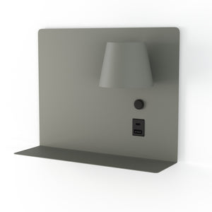 Aplique de pared para lectura con puerto USB y USBC "BASKOP" - 6W - Izquierda y Derecha (41)