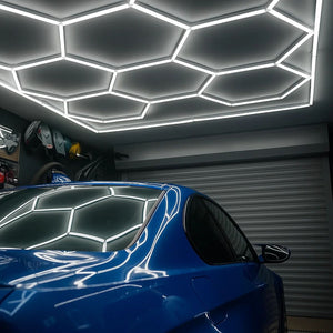 Lámpara LED hexagonal - 6500K - 14 hexágonos + Rectángulo 5m (1)