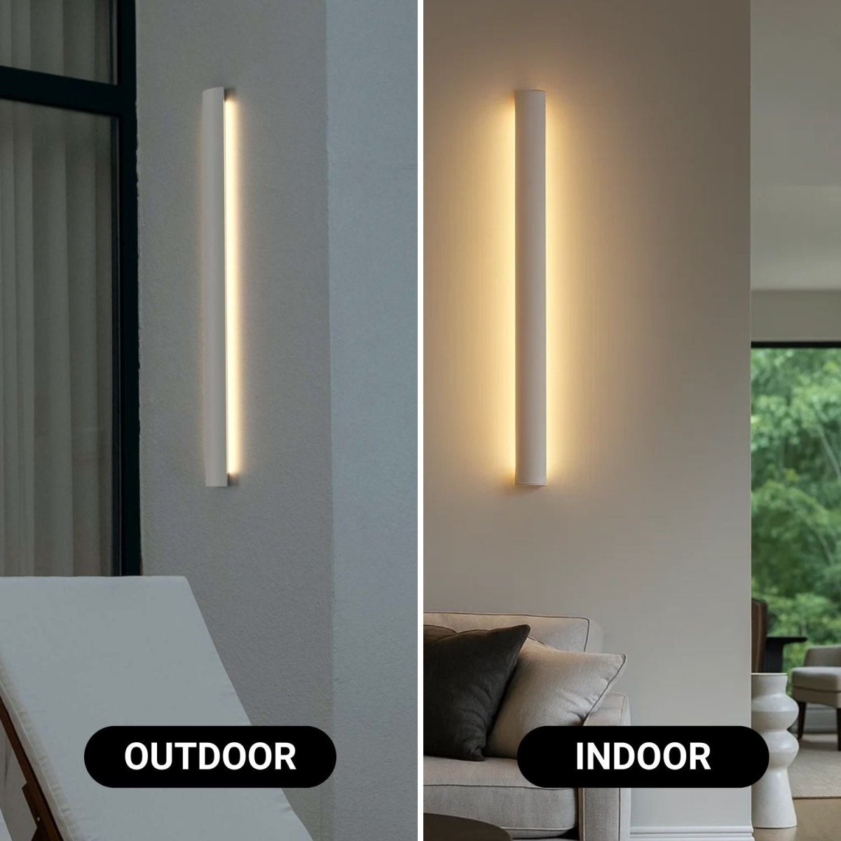 Aplique de pared interior/exterior - 14W - 2700K - 700mm - IP65 - Barcelona Led-Decoración